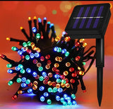 LUCES NAVIDEÑAS CON PANEL SOLAR