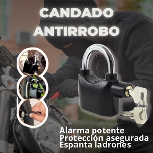 CANDADO CON ALARMA ANTIRROBO