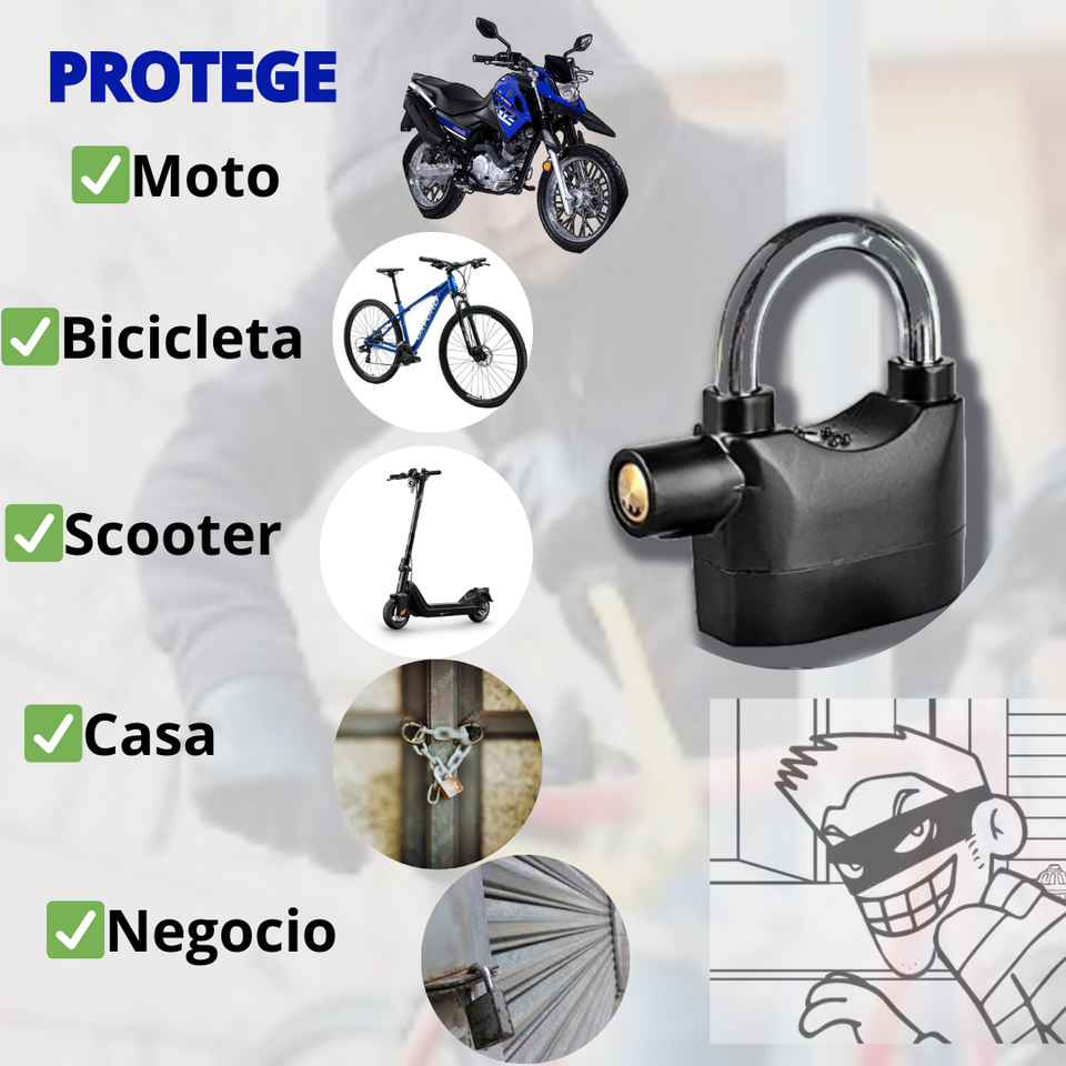 CANDADO CON ALARMA ANTIRROBO